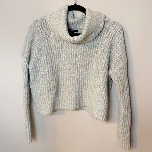 Grey and cream forever 21 knitted turtleneck